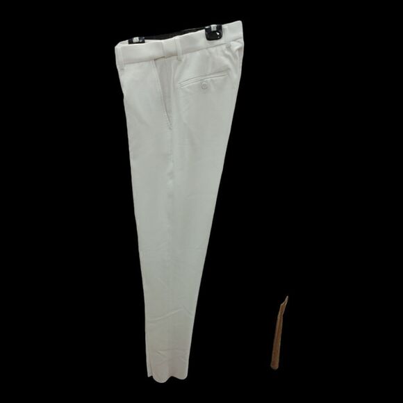 MARK OF DISTINCTION WHITE EURO SLIM FIT PANT. SIZE 36-37L. - Picture 4 of 10